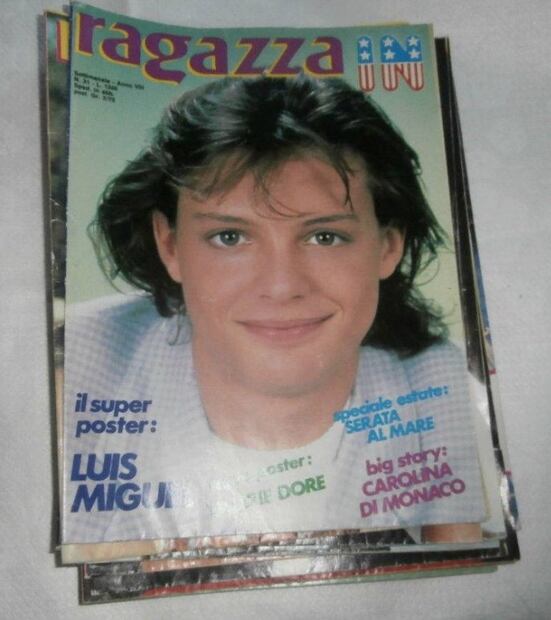 La portada de la revista italiana para la que posó Luis Miguel
