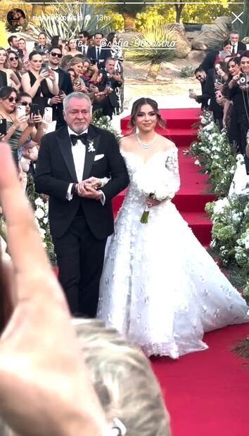 Boda Sofía Castro y Pablo Bernot / Foto: Instagram