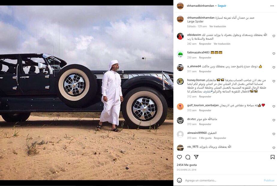 La obsesión del jeque Hamad Bin Hamdan, dueño de la colección de autos más grandes del mundo