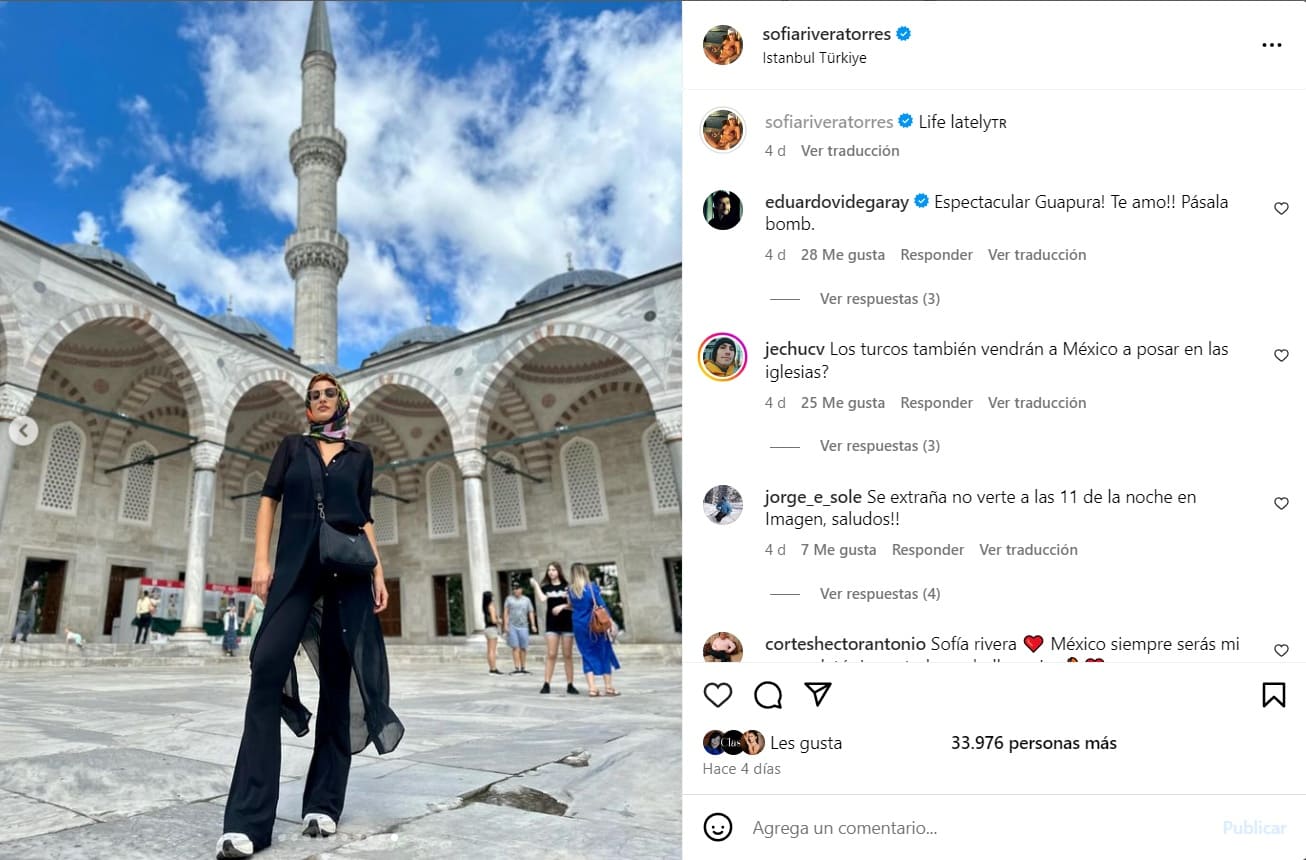 Sofía Rivera Torres en Turquía / Foto: Instagram