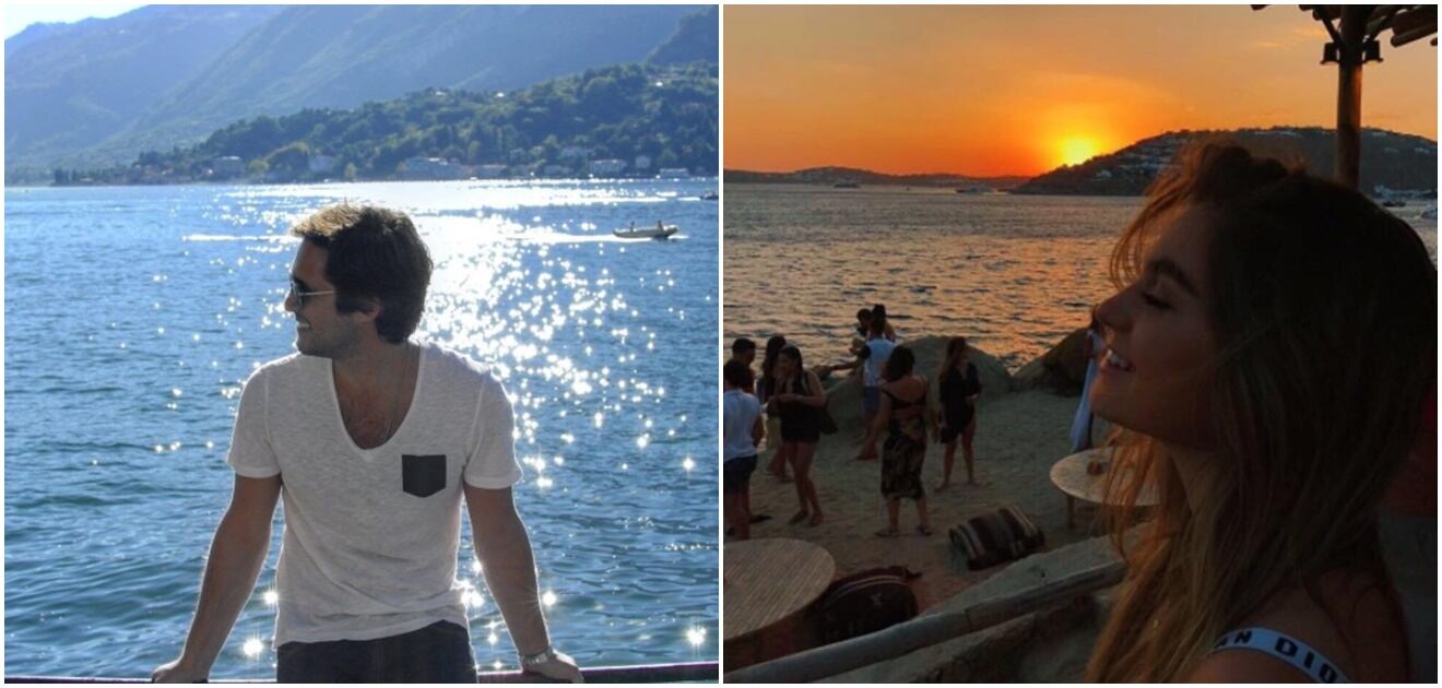 <p>Ambos aprovecharon las vacaciones para visitar la isla griega. <strong>(Fotos: Instagram)</strong></p>
