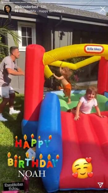 Chicharito Hernández y Sarah Kohan festejan juntos el cumpleaños de su hijo