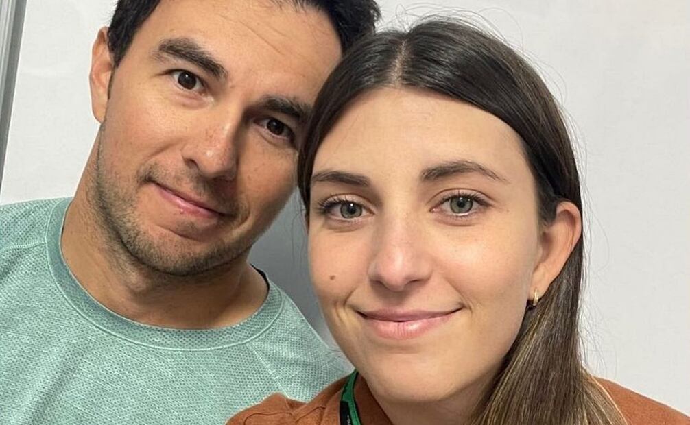 Sergio 'Checo' Pérez y Carola Martínez. Foto: Instagram - @carolamtz1