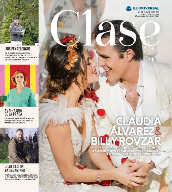 Fotos inéditas de la boda de Claudia Álvarez y Billy Rovzar