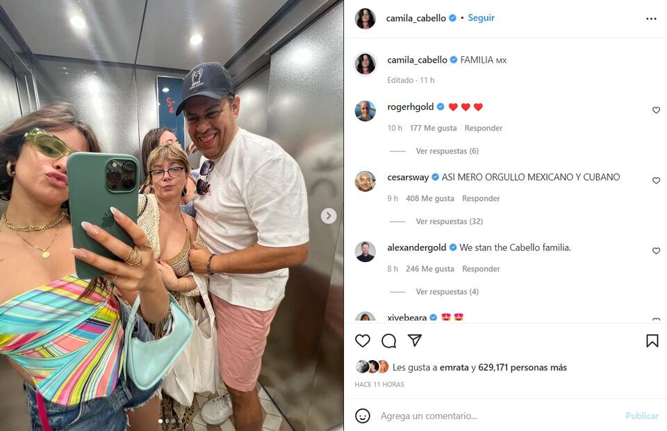 Camila Cabello presume a su familia durante vacaciones en Europa