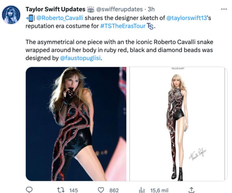Taylor Swift fabulosa con 16 looks y un body brillante de Versace en su primer concierto de The Eras Tour
