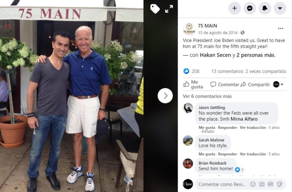 Queman mesa de restaurante donde se sentaban Epstein y Weinstein