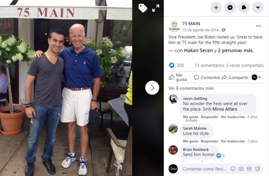 Queman mesa de restaurante donde se sentaban Epstein y Weinstein