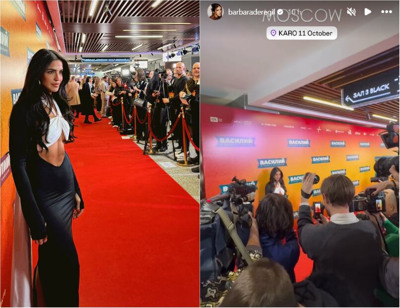 Bárbara de Regil en Rusia por el estreno de su película / Foto: Instagram