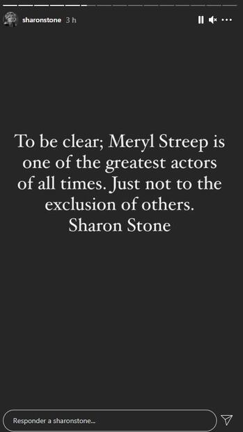 Sharon Stone tunde a Meryl Streep: "Yo hago mucho mejor de villana"