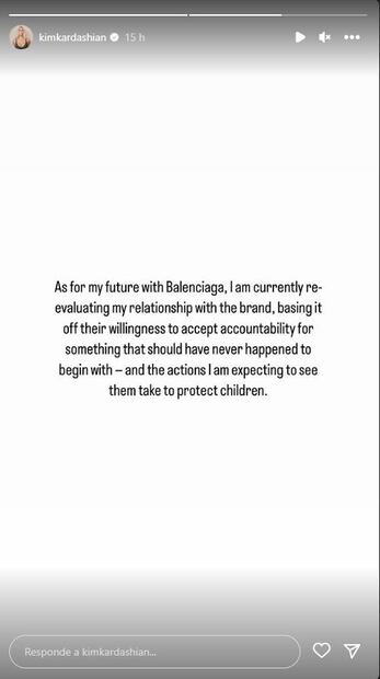 Kim Kardashian evalúa su relación con Balenciaga por "perturbadora" campaña con niños y bdsm