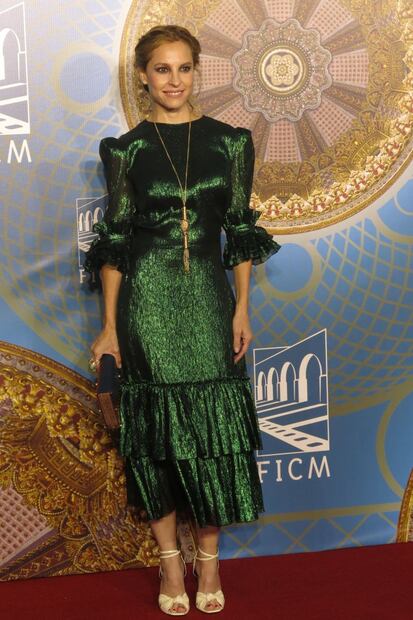 Marina de Tavira en el inicio del Festival Internacional de Cine de Morelia 