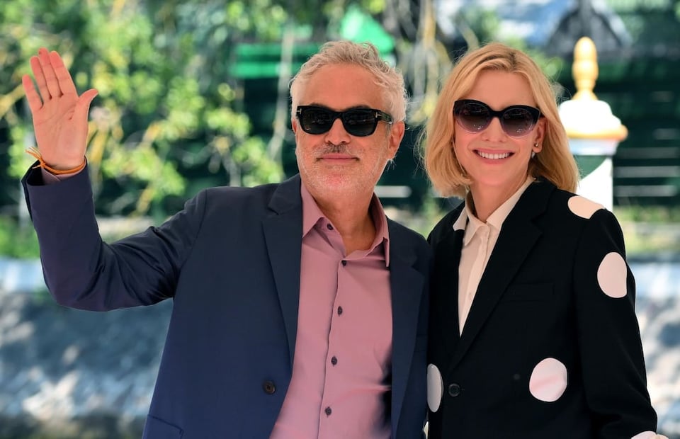 Alfonso Cuarón y Cate Blanchett en el Festival Internacional de Cine de Venecia 2024 / Foto: EFE
