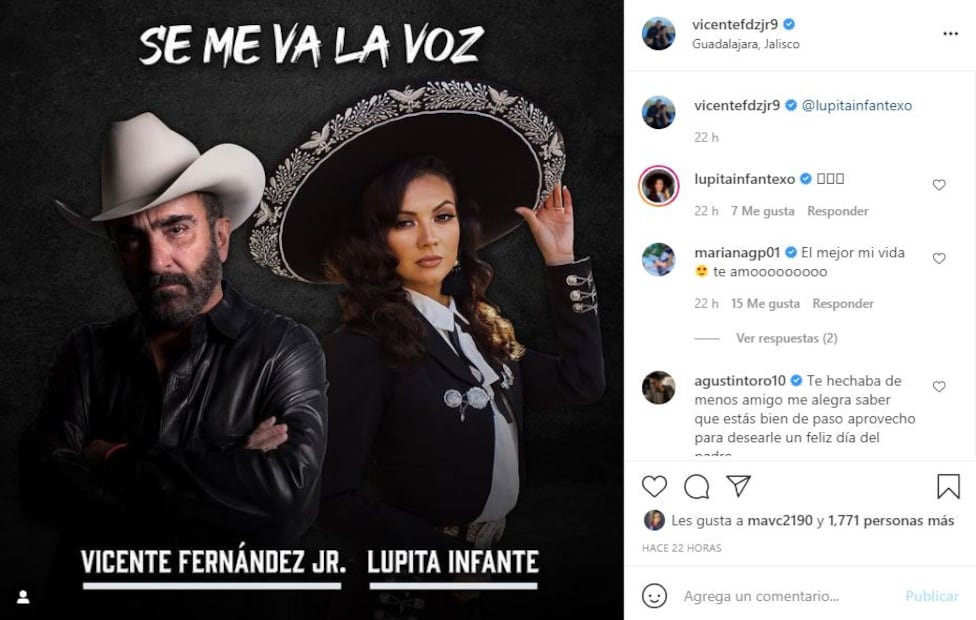 Reaparece Vicente Fernández Jr. y lo hace con nuevo look