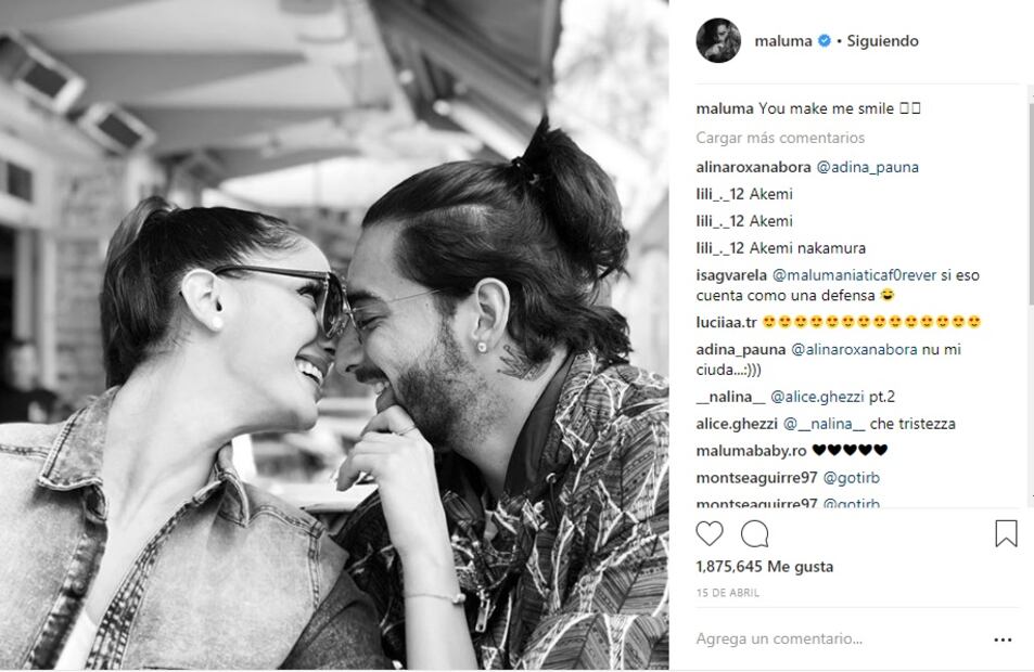 Las fotos más románticas de Maluma y Natalia Barulich 