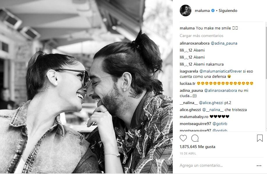 Las fotos más románticas de Maluma y Natalia Barulich 