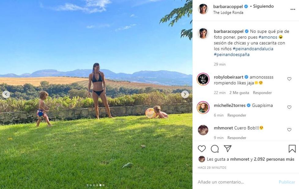 Bárbara Coppel, feliz e impactante en bikini  