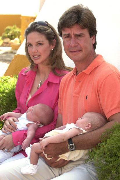 Amina y Luis, hijos de Genoveva Casanova y Cayetano Martínez de Irujo / Foto: Archivo