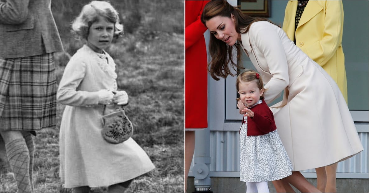 Las fotos que demuestran que la princesa Charlotte es idéntica a la reina Isabel II