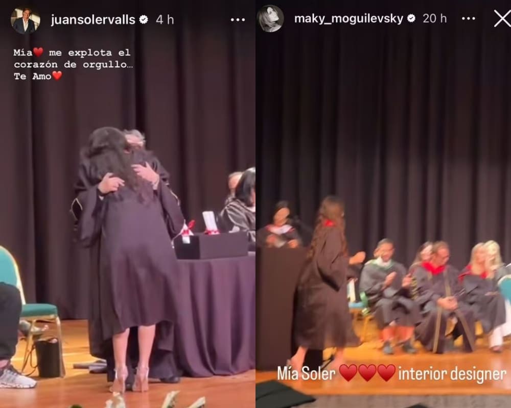 Los mensajes de Juan Soler y Maky Moguilevsky para su hija Mía / Foto: Especial