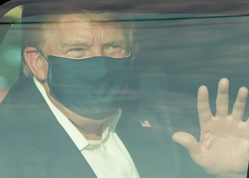 Esperan que Donald Trump deje el hospital este lunes