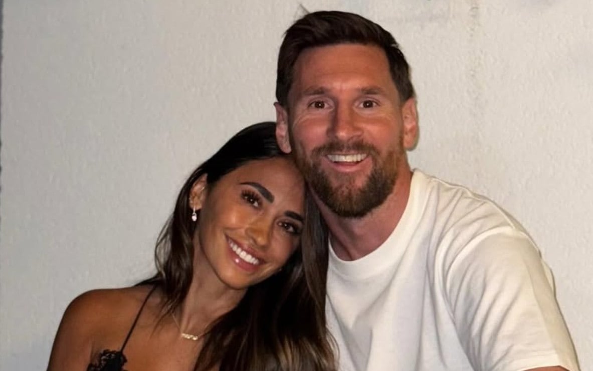 Así celebró Antonela Roccuzzo la histórica actuación de Lionel Messi