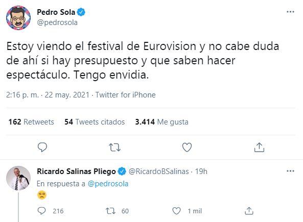 El tuit de Pedrito Sola que hizo enojar a Ricardo Salinas Pliego