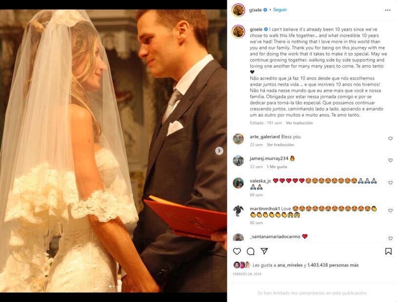 Cronología de la historia de amor de Gisele Bündchen y Tom Brady