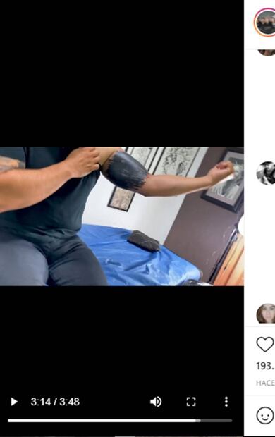 Lupillo Rivera borra a Belinda y convierte tatuaje en mancha negra: "me equivoqué"
