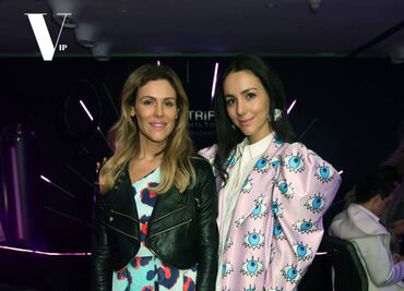 Michelle y Chantal Torres en la presentación de la nueva fragancia de Paris Hilton en México