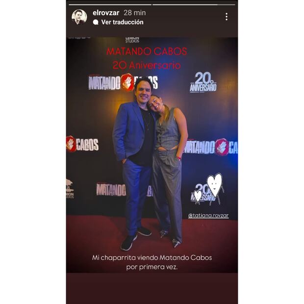 Fernando Rovzar junto a su hija Tatiana / Foto: Instagram