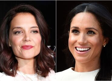 Katie Holmes luce el mismo vestido strapless ajustado que Meghan Markle
