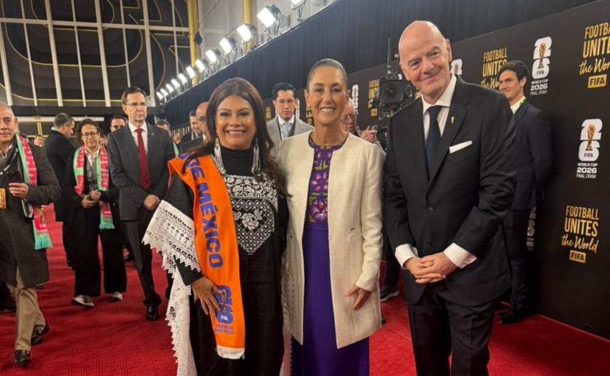 Clara Brugada, Claudia Sheinbaum y Gianni Infantino / Foto: Instagram