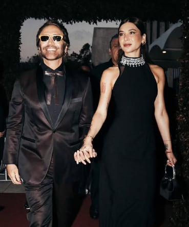 Alejandro Fernández y Karla Laveaga en los Premios Soberano / Foto: Instagram