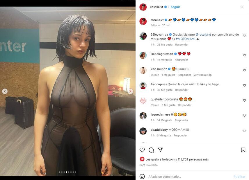 Rosalía tiene el 'naked dress' perfecto para que destaques en estas fiestas