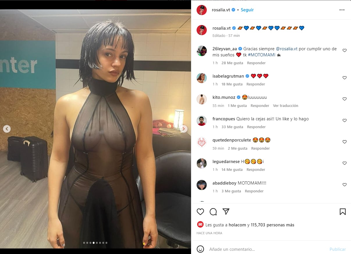 Rosalía tiene el 'naked dress' perfecto para que destaques en estas fiestas