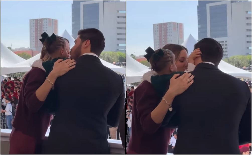 Mariana Rodríguez y Samuel García con su hija Mariel / Foto: Instagram