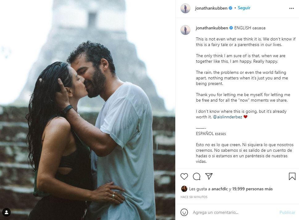 Aislinn Derbez estrena romance con Jonathan Kubben