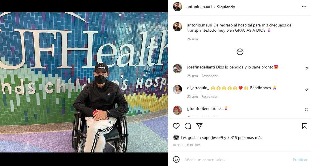 Toño Mauri explica el proceso para conocer a la familia de su donante