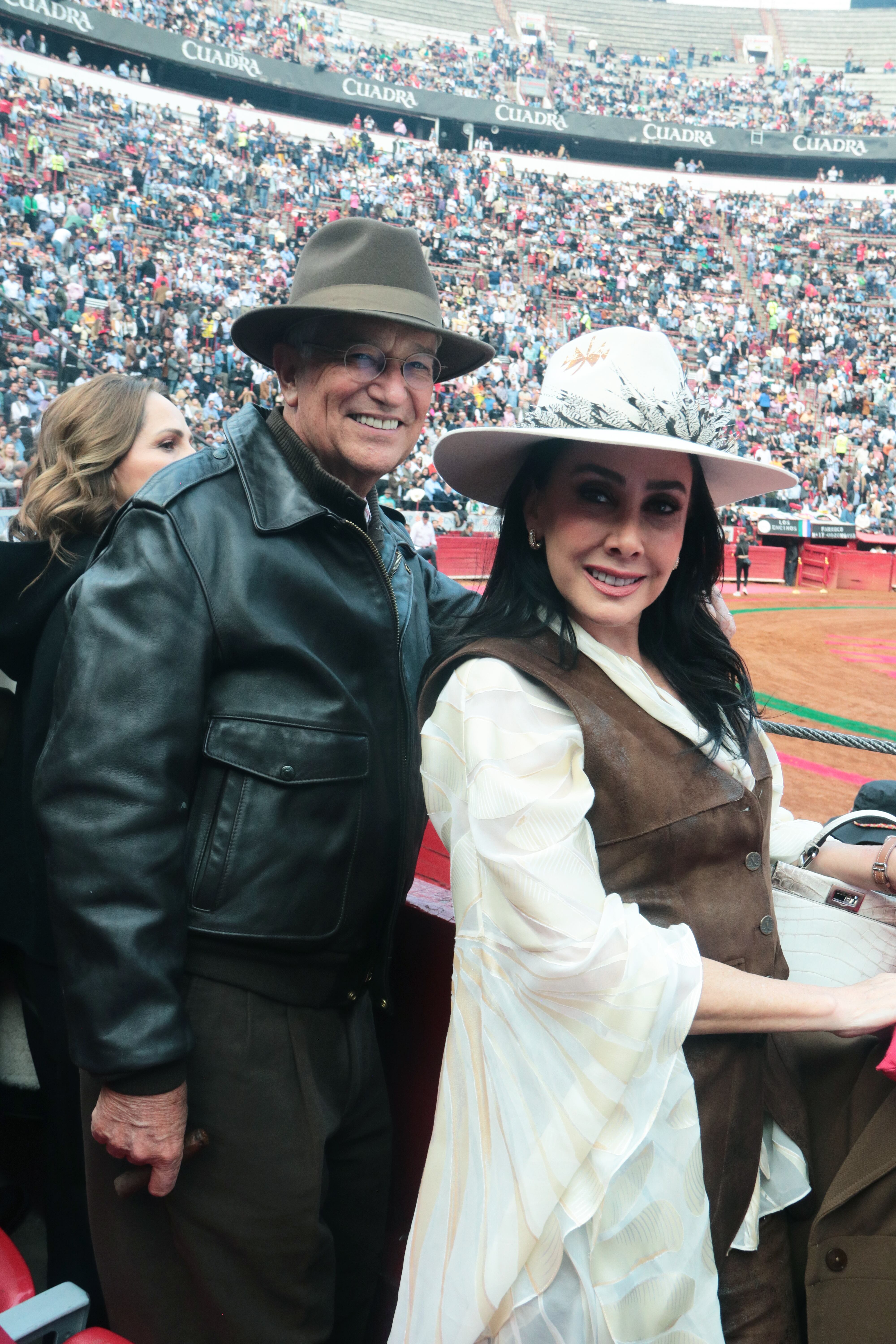 Ricardo Salinas Pliego y María Laura Medina. (Foto: Ricardo Hernández)