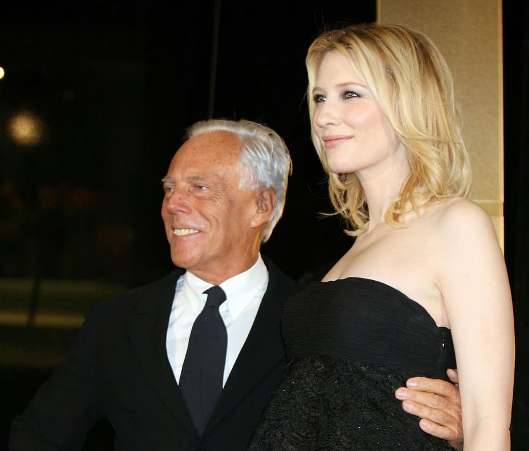 Giorgio Armani y Cate Blanchett / Foto: Getty Images