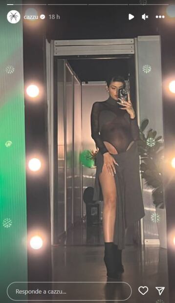 Cazzu presume su baby bump con transparencias / Instagram