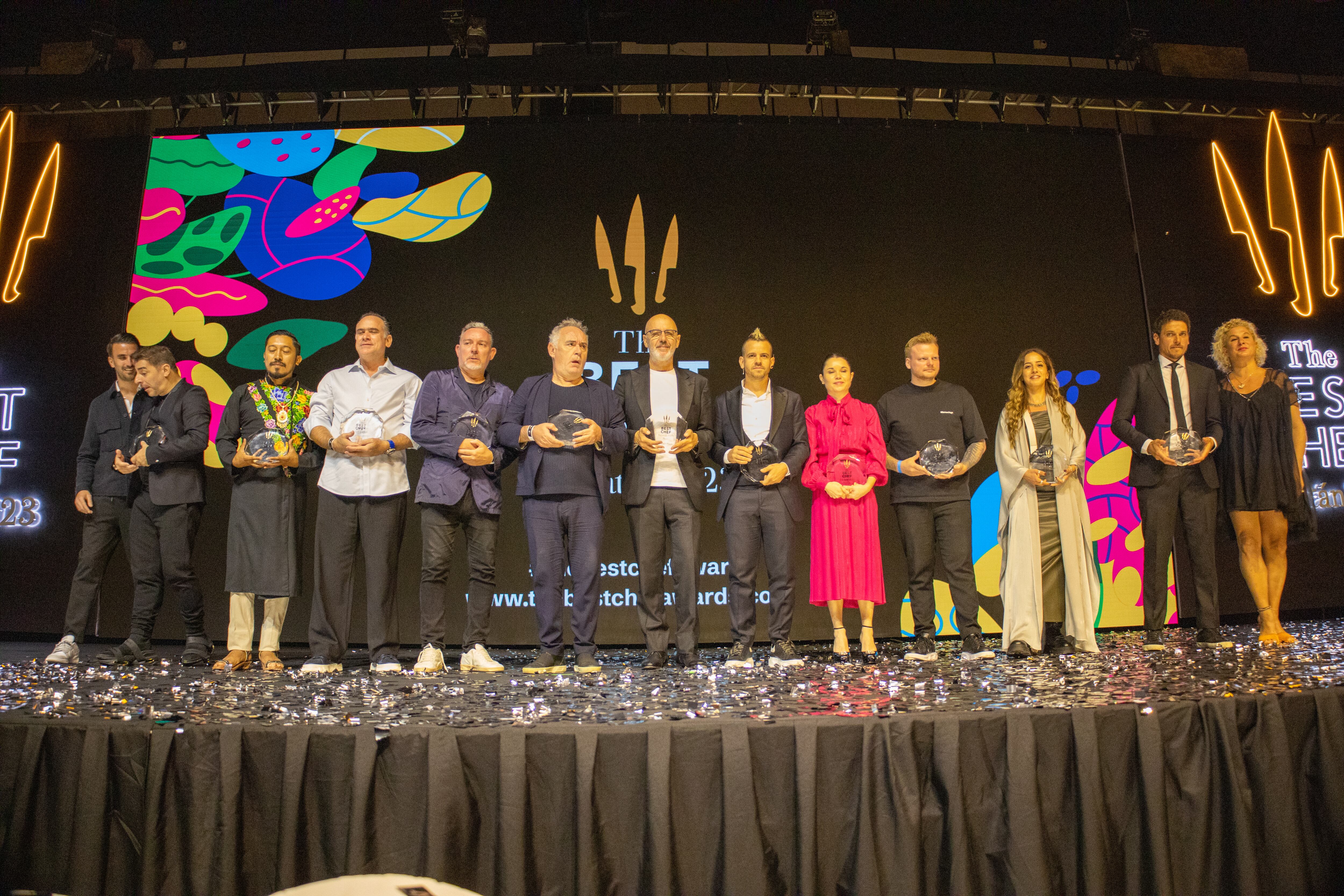 Ceremonia de premiación The Best Chef Awards 2023 en Yucatán. (Foto: Especial)
