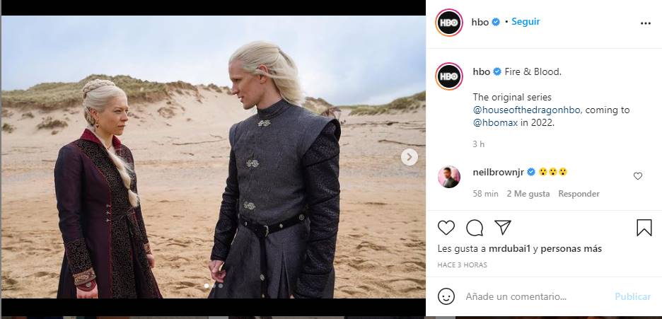 Revelan las primeras imágenes de "House of the Dragon", precuela de "Game of thrones"