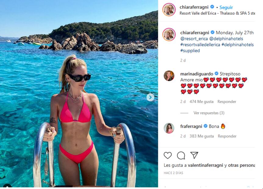 Chiara Ferragni y su colección de bikinis
