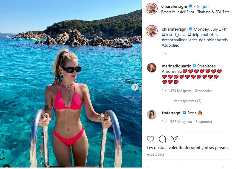 Chiara Ferragni y su colección de bikinis
