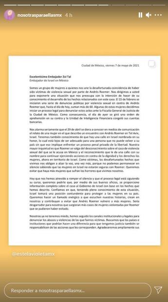 Andrés Roemer: embajador de Israel responde a las víctimas del escritor
