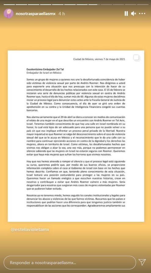 Andrés Roemer: embajador de Israel responde a las víctimas del escritor