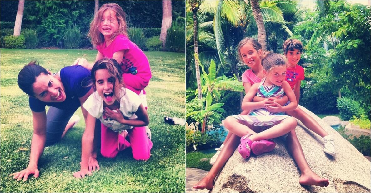 Las preciosas hijas de Luz María Zetina y Eduardo Clemesha 