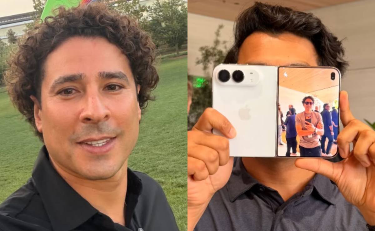 ¡Sorpresa! Memo Ochoa presume el nuevo iPhone Duo desde Apple Park